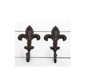 Solid handmade iron wall <b>hooks</b> with rustic charm for <b>kitchen</b> bedroom entryway or bathroom wall storage - Product Image 1