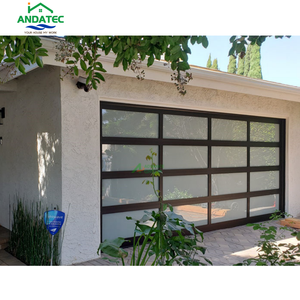 Puerta de <span class=keywords><strong>garaje</strong></span> de vidrio elegante de alta calidad, perfecta para villas contemporáneas, garajes familiares, puerta de <span class=keywords><strong>garaje</strong></span> de vidrio laminado transparente - Product Image 5