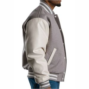 College Baseball jacket for men New Hip Hop Baseball Jacket Men and Women Letters Embroidery Loose Varsity Jackets - Product Image 3