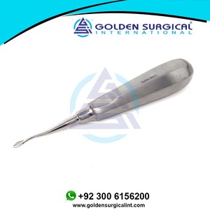 Élévateur de racine dentaire concave courbé Berenard Spade, 60M, en acier inoxydable, instrument dentaire - Product Image 5