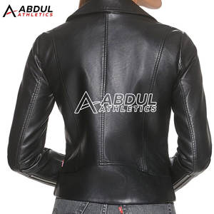 Chaqueta de Cuero para Mujer al por Mayor, Chaqueta de Cuero PU de Moda para Mujer, Chaqueta de Cuero de Alta Calidad - Product Image 2