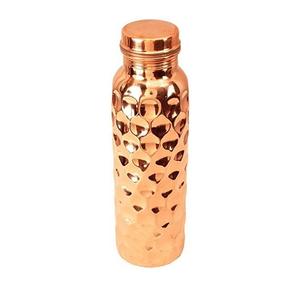 Decorative Home Set of Two <b>Glass</b> Pure Copper <b>Bottle</b> Handmade Price Selling Custom Drinking <b>Water</b> Shaker Indoor <b>Bottle</b> Set - Product Image 5