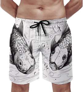 Shorts de Tabla de Surf Personalizados para Hombre, Venta al por Mayor, Impresión Digital, Shorts de Pesca Personalizados para Hombre - Product Image 2