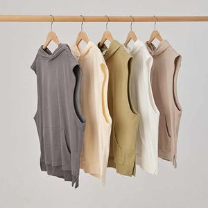 Custom Made Sleeveless Hoodie <b>Crop</b> <b>Top</b> Tank For <b>Men</b> Plus Size Gym Stringer Bodybuilding Vest Gym Fitness Workout Wear - Product Image 4