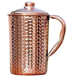 Último diseño Floral impreso decorativo Drinkware jarra de cobre 100% jarra de cobre hecha a mano pura mejor precio - Product Image 2