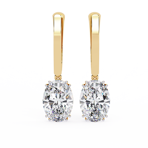 Pendientes de Diamantes Naturales de 1.62ct, Corte Ovalado, Color H, Claridad VS1, Certificados por IGI, Regalo de Compromiso - Product Image 1