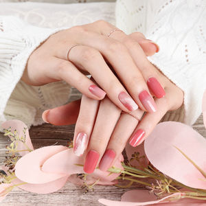Tiras de uñas de gel 3D de alta calidad superventas ShineB #45844 pegatinas de salón de colorete Rosa fácil de usar artículo de moda hecho en Corea - Product Image 3