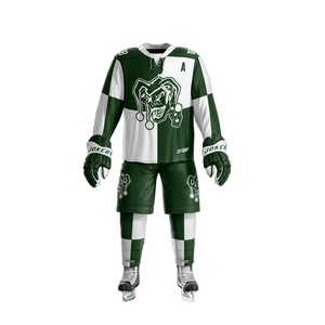 Uniforme de hockey sobre hielo de alta calidad, transpirable, de secado rápido, que absorbe el sudor, logotipo personalizado y nombre del equipo, Impresión de poliéster ligero - Product Image 1