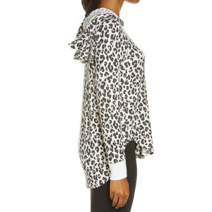 Sudadera con Capucha de Diseño de Leopardo para Mujer, Estilo Minimalista, con Bolsillo Frontal, Mangas Largas y Logotipo Personalizable 2026 - Product Image 3