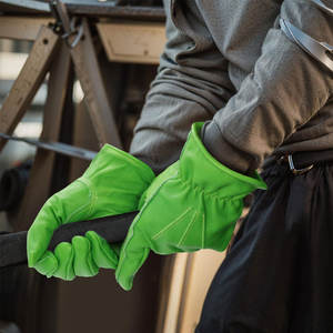 ถุงมือสำหรับฤดูหนาวถุงมือหนังคนขับแบบสวมใส่สบายเพื่อความปลอดภัยในมือถุงมือหนังวัวสำหรับคนขับ - Product Image 5