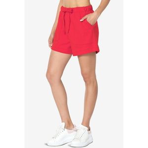 Shorts de sport confortables pour la randonnée, décontractés, d'été, pour filles, athlétiques, en molleton français personnalisé, 100% coton, pour femmes - Product Image 4
