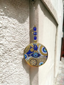 Ojo Turco DAFNI de 13 cm, Hecho a Mano, con Impresión en Relieve, Magnético, de Vidrio, Tradicional, Regalo Promocional, Decoración de Pared, Estambul - Product Image 5