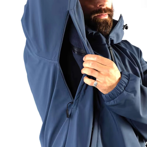 Sweat à capuche softshell décontracté pour homme, personnalisable et respirant pour l'hiver - Disponible en gros - Product Image 5