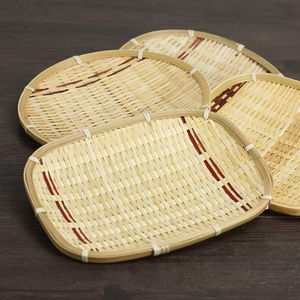 Cubierta para Alimentos Elástica Cuadrada de Malla Simple, Bandeja de Servir, Cesta de Bambú para Escurrir, Ecológica, Color Personalizado, Plegable para Almacenamiento - Product Image 6