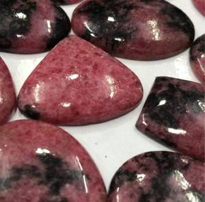 Lot de gros de pierres précieuses rhodonite Cabochon de pierres précieuses naturelles faites à la main pendentif en vrac fabrication de bijoux approvisionnement tendance de pierres précieuses - Product Image 2