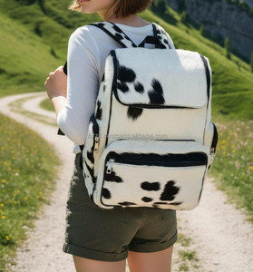 Handmade Cowhide Hair On Leather <b>Backpack</b> Vintage Travel School Bag Premium Quality Fashion <b>Backpack</b> for Women Men LHBP-0064 - Product Image 6