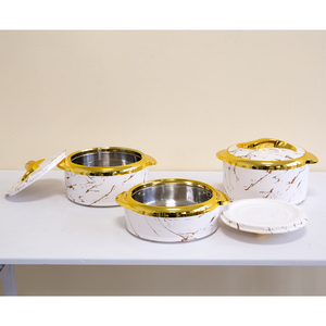 Ensemble de casseroles isothermes en marbre Luckygoods QT260049, en acier inoxydable à double paroi, pour la maison et les restaurants - Product Image 5