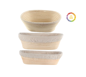 Cesta de pan redonda y ovalada de caña de ratán Natural de alta calidad a la venta Cuenco de pan de ratán para hacer pan de proveedor de Vietnam - Product Image 1