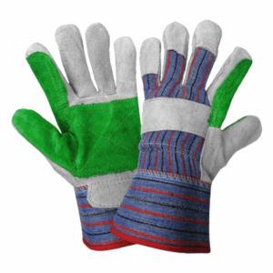 Gants de travail en cuir de vachette robuste de qualité supérieure Protection des mains de sécurité industrielle avec gants de jardin renforcés - Product Image 4