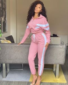 Streetwear deux pièces à capuche pour femmes ensemble de pantalons de survêtement brodé Patchwork Design Skinny Fit survêtements amicaux à séchage rapide - Product Image 1