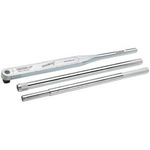 Adjustable 40Nm <b>Torque</b> Wrench <b>Set</b> Right-Hand Movement Chrome Finish CRV Material for DIY Cardboard Packaging 795g - Product Image 1