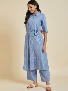 Kurtis Rama de Diseñador de Primera Línea, Más Vendidos, Ropa Casual con Estampado Floral, Tela de Algodón Puro, Manga Corta, Kurta en Línea A con Palazzo a Juego - Product Image 4