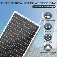 Panneaux photovoltaïques monocristallins à demi-cellules haute tension, efficacité de 22 %, garantie de 25 ans, système de stockage d'énergie solaire
