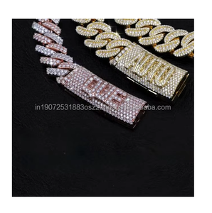 Ready Ship 925 Silver Gold Hip Hop Iced Moissanite Bracelet for Men Premium 14mm Miami Cuban Chain Party Gift - Product Image 6