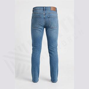 กางเกงยีนส์เดนิมลำลองผู้ชายแบบใหม่ ทรงตรง ใส่สบาย ผลิตคุณภาพสูง สีสันปรับแต่งได้ สไตล์สตรีทแวร์ - Product Image 2