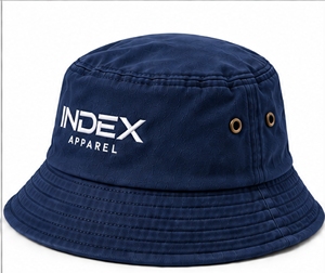 Sombrero de Pescador Azul Marino Index Apparel con Logotipo Bordado, Unisex, Casual, para Primavera/Verano, Talla 56-58cm - Product Image 3