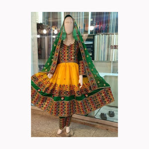 Salwar Kameez étnico bordado afgano de alta calidad para adultos, vestido bordado completo con estilo para mujeres para fiestas, recién llegado - Product Image 1