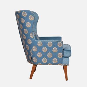 Orlan Contemporary Fabric <b>Wing</b> <b>Chair</b> Stylish Comfortable Seating for Living Room - Product Image 5