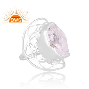 Best Selling Fine Sterling <b>Silver</b> Herkimer Diamond Gemstone Stackable <b>Ring</b> Custom Jewelry For Women Gift For Her - Product Image 2