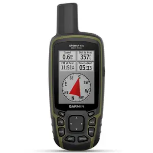 GPSMAP 65s Handheld con botón robusto con soporte satelital ampliado y mapas activos