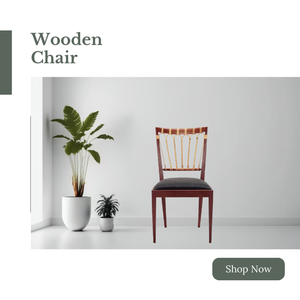 Chaise de salle à manger sans accoudoirs en bois de teck massif avec coussin souple en rotin et osier Design minimaliste moderne pour la cuisine, la maison et l'hôtel - Product Image 3