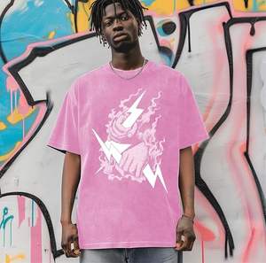 Camiseta de Hombre Oversize de Algodón Orgánico 100% de Alta Calidad, 300gsm, Cuello Pequeño, Estilo Urbano, con Logotipo Personalizado - Product Image 3