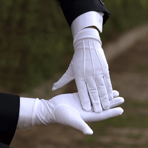 Gants de sécurité jetables en coton et polyester de qualité supérieure de qualité supérieure Micro Dots Interlock Inspection Doigts Style Micro Dots - Product Image 3