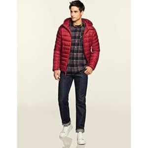 Manteaux noirs décontractés grande taille avec impression personnalisée vestes en duvet veste d'hiver bouffante pour hommes - Product Image 2