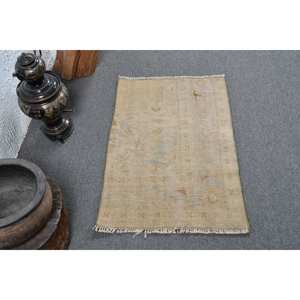 Alfombra turca Vintage de 2x3 pies, hecha a mano, área grande, respaldo de látex de seda de bambú, Patchwork rectangular para pasillo, habitación, alfombra - Product Image 1