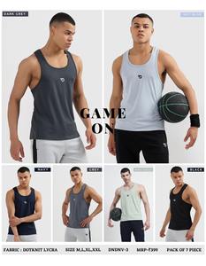 Camisetas Deportivas DotFit – Camiseta Deportiva de Tirantes para Hombre, Importada, de Lycra Dotknit de 180 GSM, Cuello Redondo, para Correr, Fitness y Gimnasio - Product Image 6