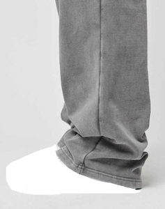 กางเกงผู้ชายสไตล์สตรีทแวร์กางเกงทรงหลวมกางเกงผ้าฟลีซผ้าเฟรนช์เทอร์รี่ - Product Image 4