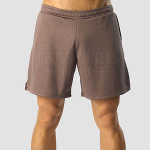 Servicio OEM al por mayor pantalones cortos de malla de color liso personalizados para hombres nueva llegada pantalones cortos de malla para adultos - Product Image 1