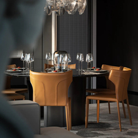 Ensemble Chaise de Salle à Manger Pliante et Table Basse pour Balcon, Design Traditionnel, Style Moderne et Luxe Léger pour Salon Compact