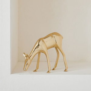 Ensemble de 3 sculptures de cerfs debout pour la décoration de table, nouvelle arrivée, sculpture de renne en aluminium pour la décoration de table, décoration de la maison - Product Image 4