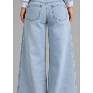 Pantalones Deportivos Kadin Yuksek Bel Genis Pacali, 38560 - Azul - Product Image 2