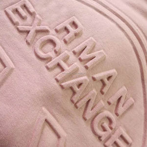 T-shirt en coton gaufré 3D personnalisé en gros – Confortable et imprimé en relief - Product Image 2