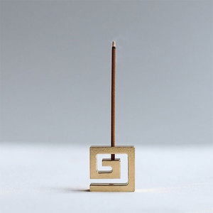 Wood Incense <b>Stick</b> Burner Holder with Brass <b>Ball</b> <b>Stick</b> Hole - Product Image 3