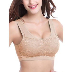Seamless Sports <b>Bra</b> Elastic Yoga <b>Bra</b> with <b>Removable</b> <b>Pads</b> - Product Image 1