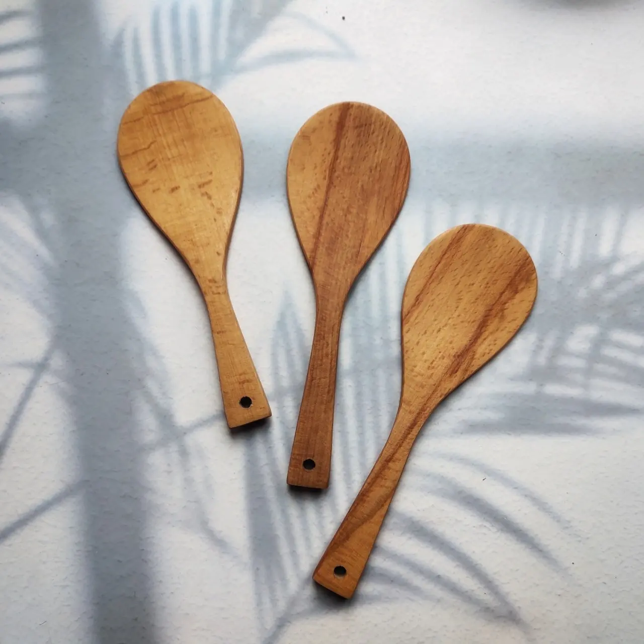 Groothandel Natuurlijke Beuken Houten Rijst Peddels Gebruiksvoorwerpen Set Voor Het Eten Van Salades, Soep Maken En Keuken Accessoires