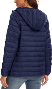 Transpirable nuevo diseño OEM Venta caliente personalizado mujer invierno Puffer abrigo señoras Puffer chaquetas tamaño personalizado colores y logotipo - Product Image 2